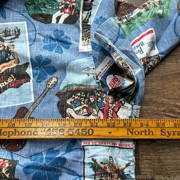 Elvis Presley In Hawaii Reyn Spooner Hawaiian S/S Button Down Mens Shirt 2XL - Picture 8 of 10